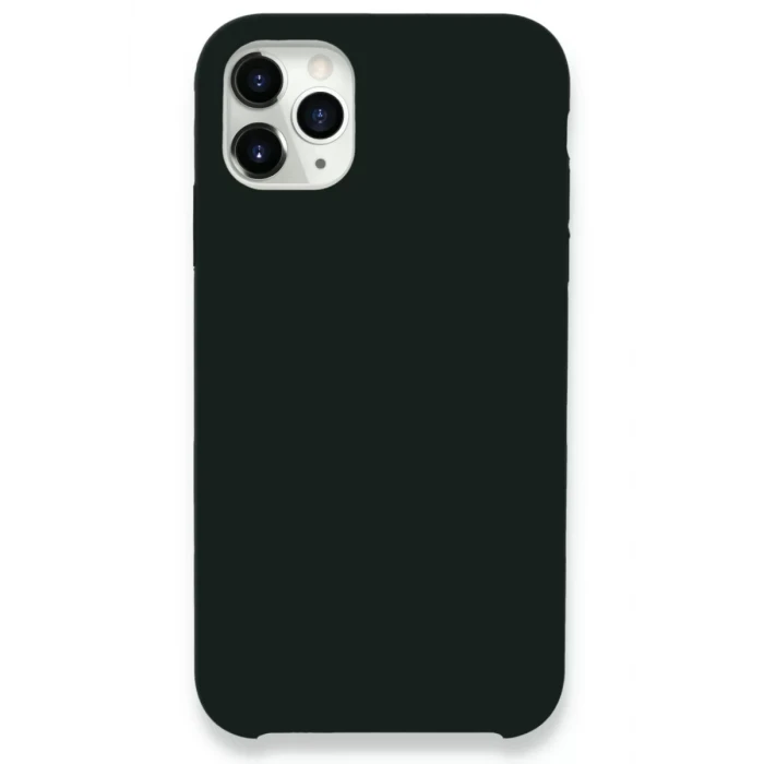 Newface Apple iPhone 11 Pro Max Kılıf Lansman Legant Silikon - Koyu Yeşil