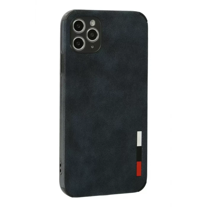 Newface Apple iPhone 11 Pro Max Kılıf Loop Deri Silikon - Lacivert