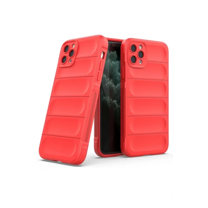 Newface Apple iPhone 11 Pro Max Kılıf Optimum Silikon - Kırmızı