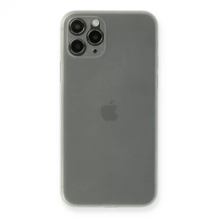Newface Apple iPhone 11 Pro Max Kılıf PP Ultra İnce Kapak - Beyaz