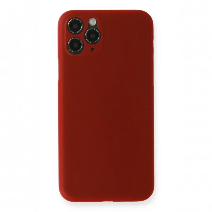 Newface Apple iPhone 11 Pro Max Kılıf PP Ultra İnce Kapak - Kırmızı