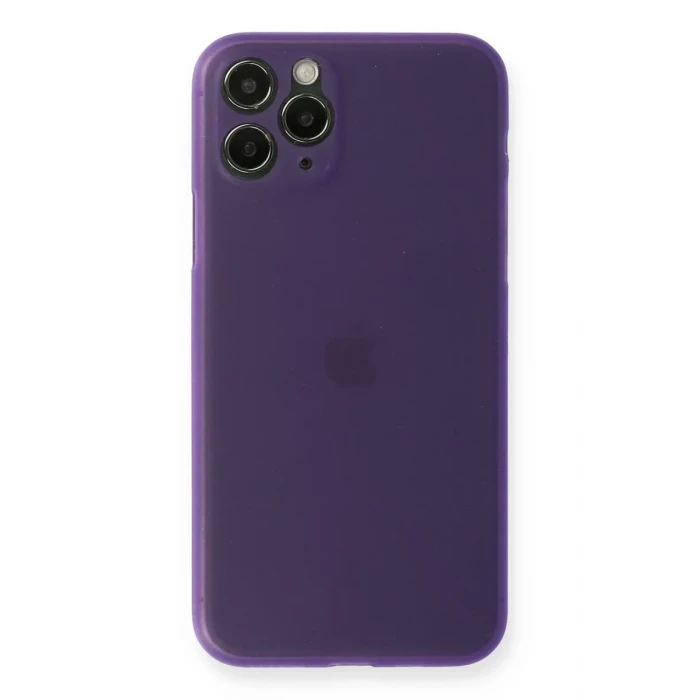 Newface Apple iPhone 11 Pro Max Kılıf PP Ultra İnce Kapak - Mor