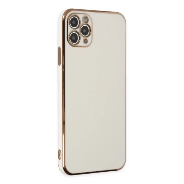 Newface Apple iPhone 11 Pro Max Kılıf Volet Silikon - Beyaz