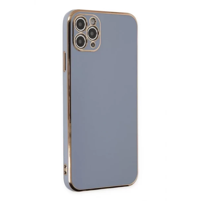 Newface Apple iPhone 11 Pro Max Kılıf Volet Silikon - Mavi