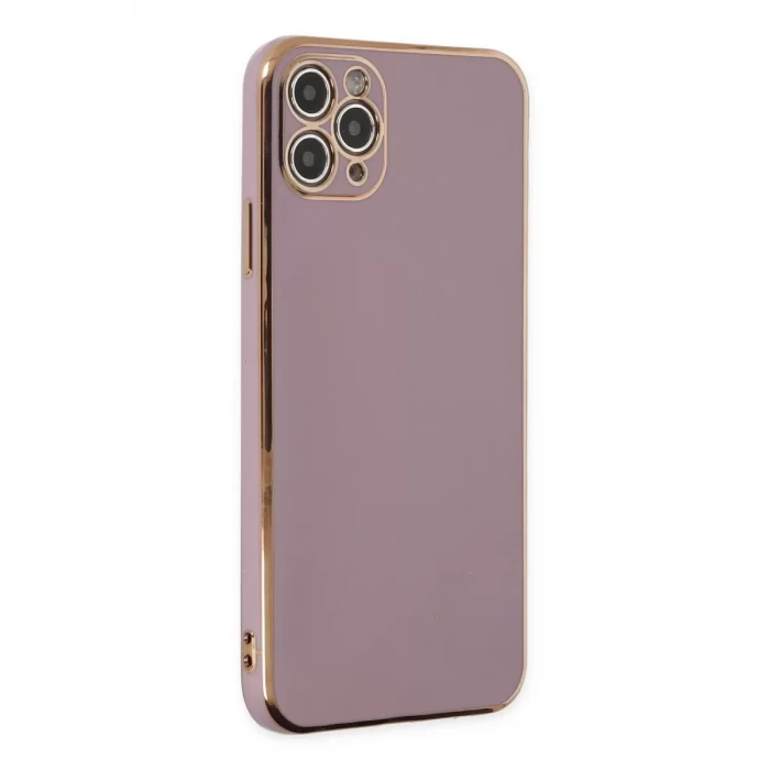 Newface Apple iPhone 11 Pro Max Kılıf Volet Silikon - Mor