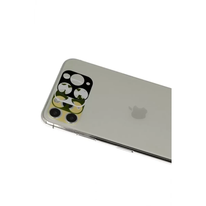 Newface Apple iPhone 11 Pro Max Rainbow Kamera Lens Koruma Cam - Yeşil