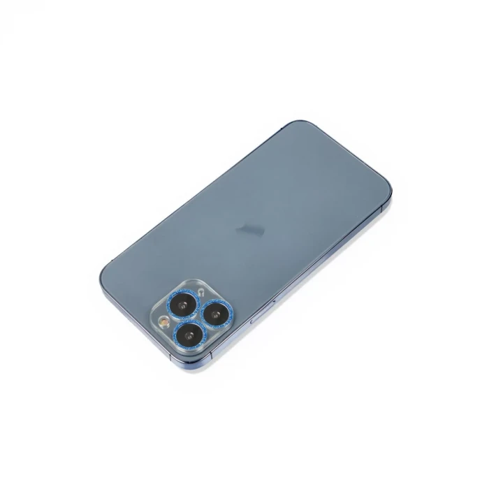 Newface Apple iPhone 11 Pro Shine Kamera Lens Koruma Cam - Mavi