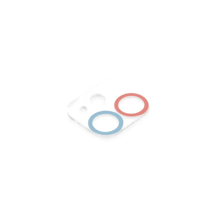 Newface Apple iPhone 11 Renkli Kamera Lens Koruma Cam - Pembe-Mavi