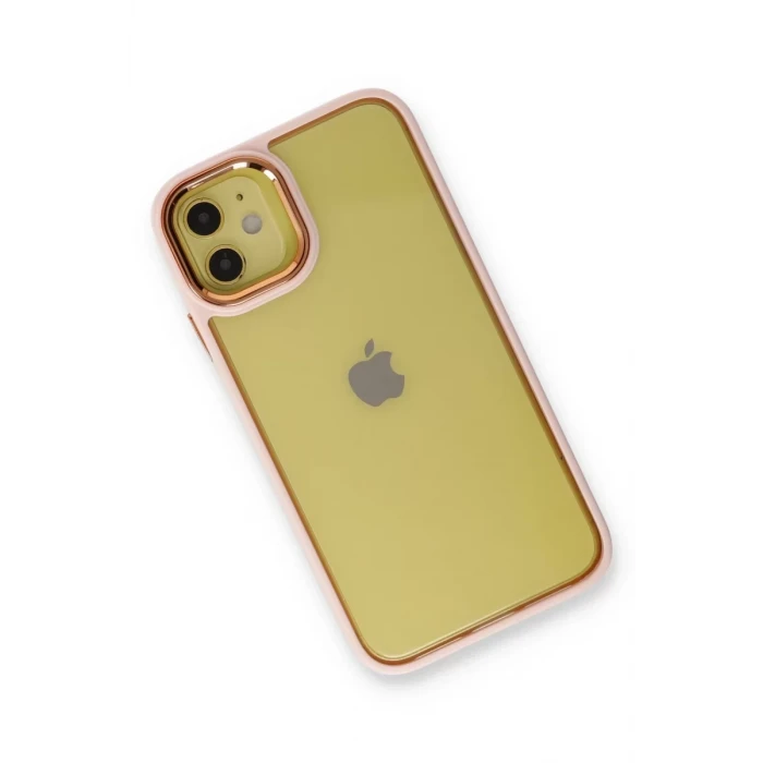 Newface Apple iPhone 12 Kılıf Dora Kapak - Pudra