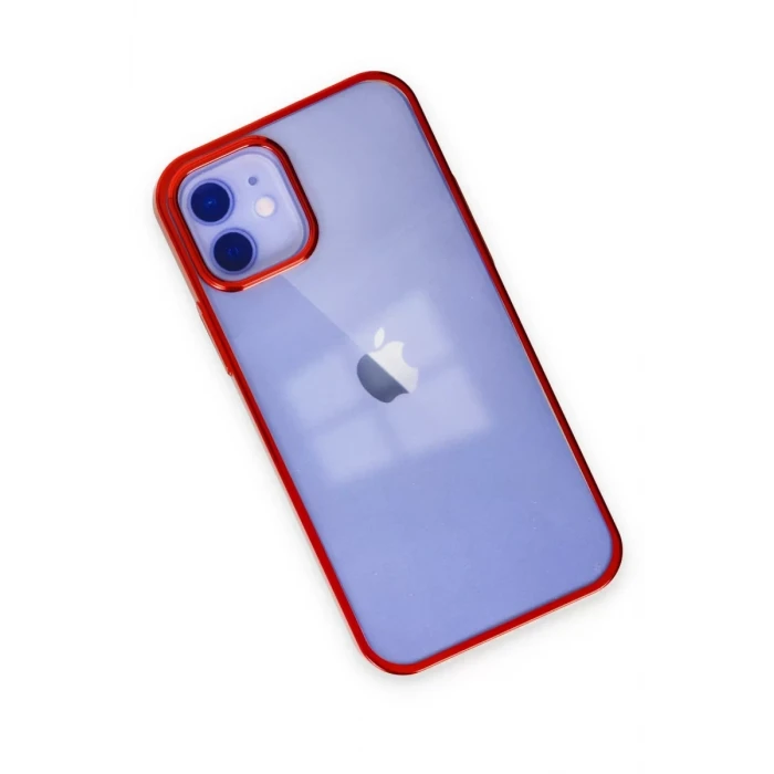 Newface Apple iPhone 12 Kılıf Element Silikon - Kırmızı
