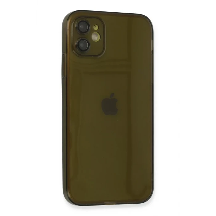 Newface Apple iPhone 12 Kılıf Fly Lens Silikon - Siyah