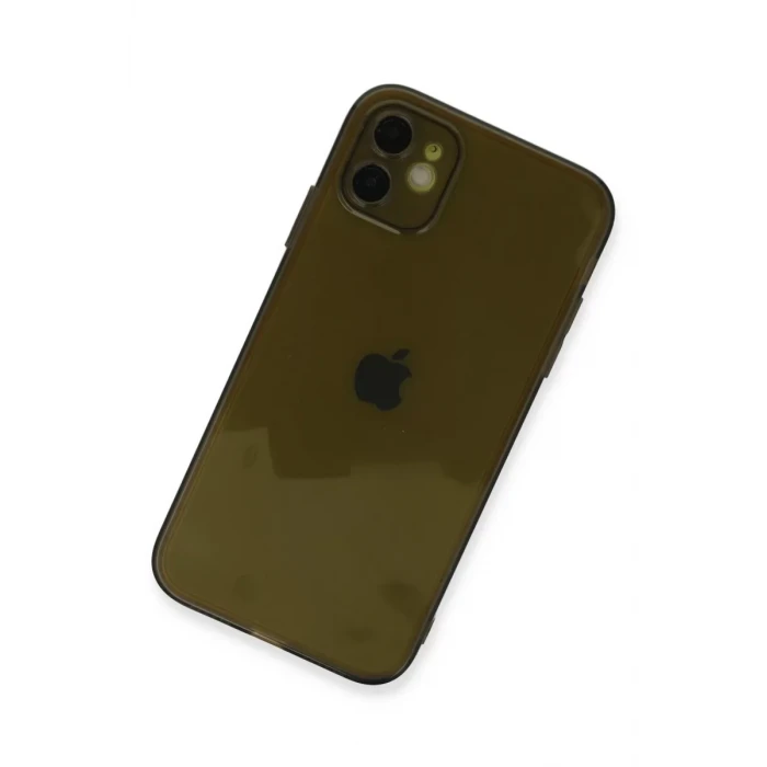 Newface Apple iPhone 12 Kılıf Fly Lens Silikon - Siyah