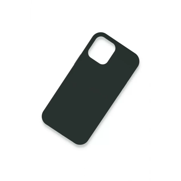 Newface Apple iPhone 12 Kılıf Lansman Legant Silikon - Koyu Yeşil