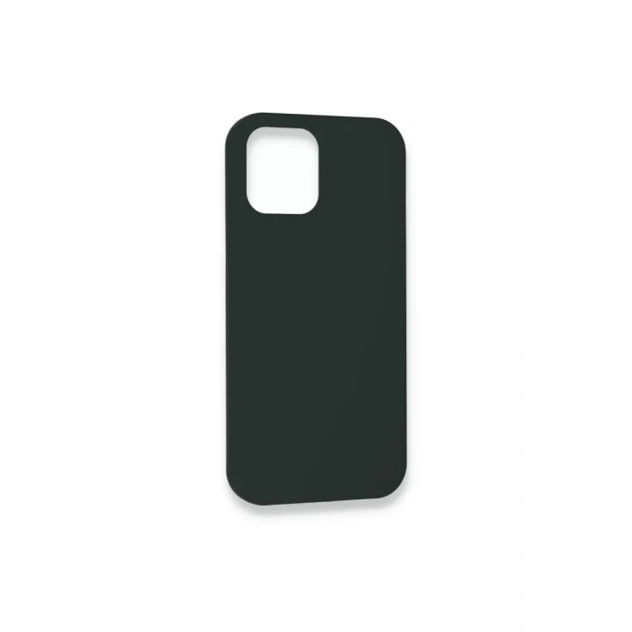 Newface Apple iPhone 12 Kılıf Lansman Legant Silikon - Koyu Yeşil