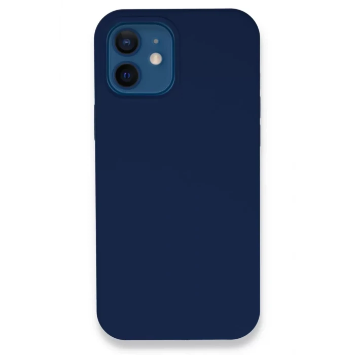 Newface Apple iPhone 12 Kılıf Lansman Legant Silikon - Lacivert