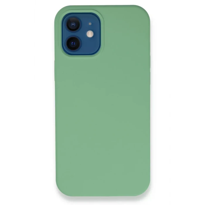 Newface Apple iPhone 12 Kılıf Lansman Legant Silikon - Yeşil