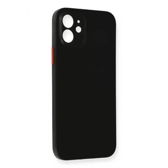 Newface Apple iPhone 12 Kılıf PP Ultra İnce Kapak - Siyah