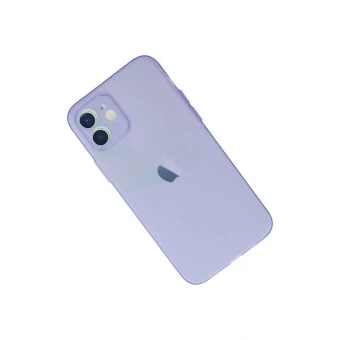 Newface Apple iPhone 12 Kılıf Puma Silikon - Mor