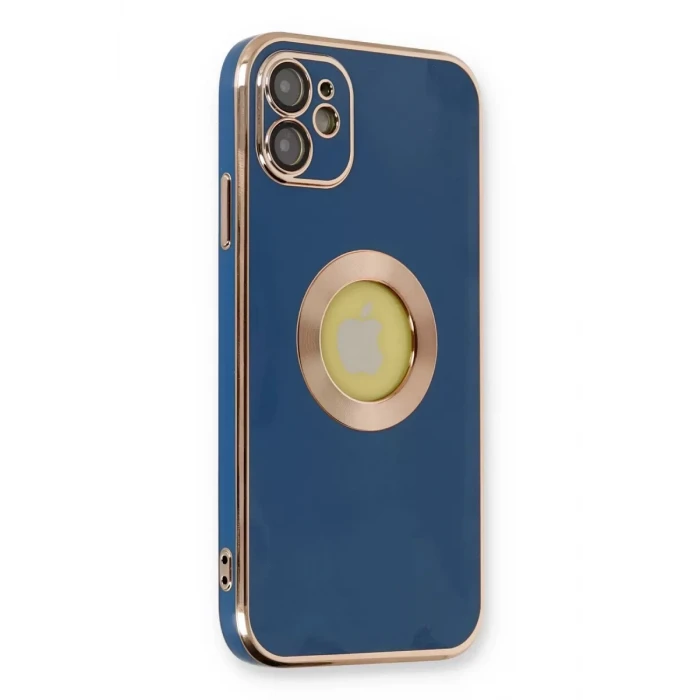 Newface Apple iPhone 12 Kılıf Store Silikon - Mavi
