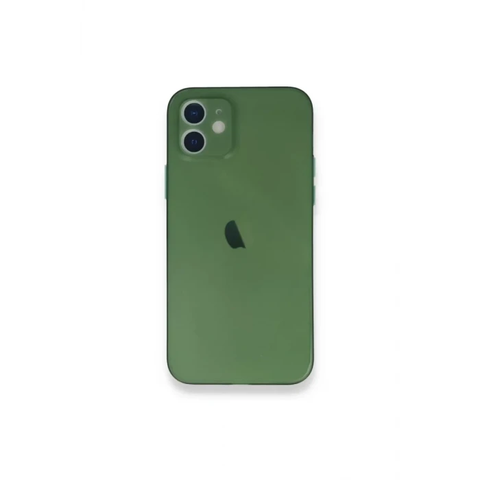 Newface Apple iPhone 12 Mini Kılıf PP Ultra İnce Kapak - Yeşil