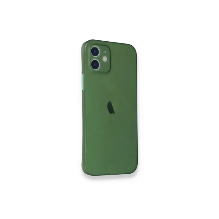 Newface Apple iPhone 12 Mini Kılıf PP Ultra İnce Kapak - Yeşil