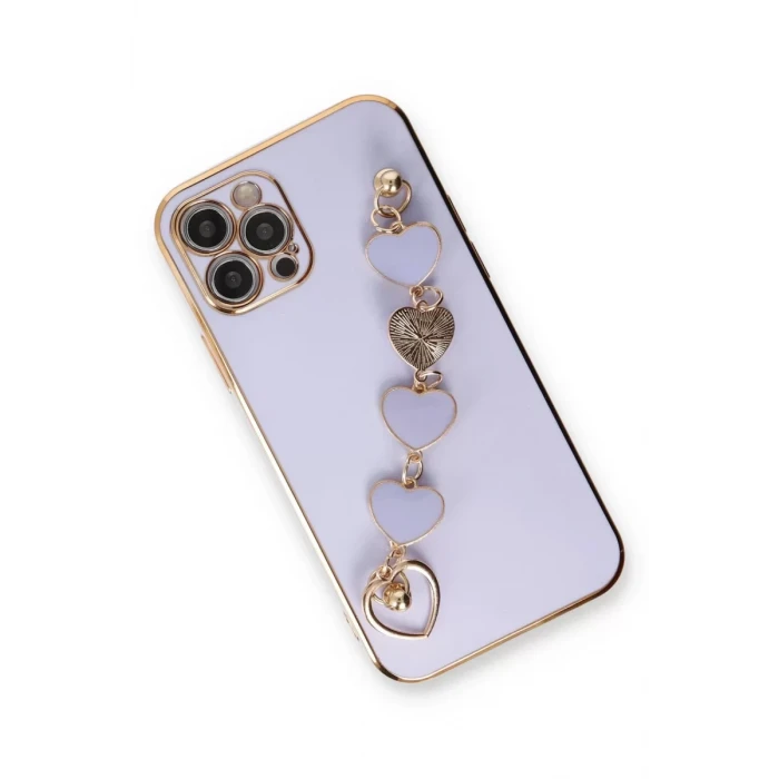 Newface Apple iPhone 12 Pro Kılıf Esila Silikon - Lila
