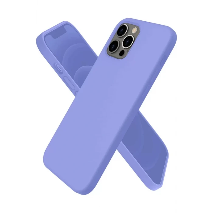 Newface Apple iPhone 12 Pro Kılıf First Silikon - Mor