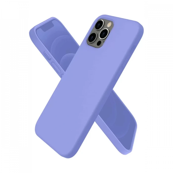 Newface Apple iPhone 12 Pro Kılıf First Silikon - Mor