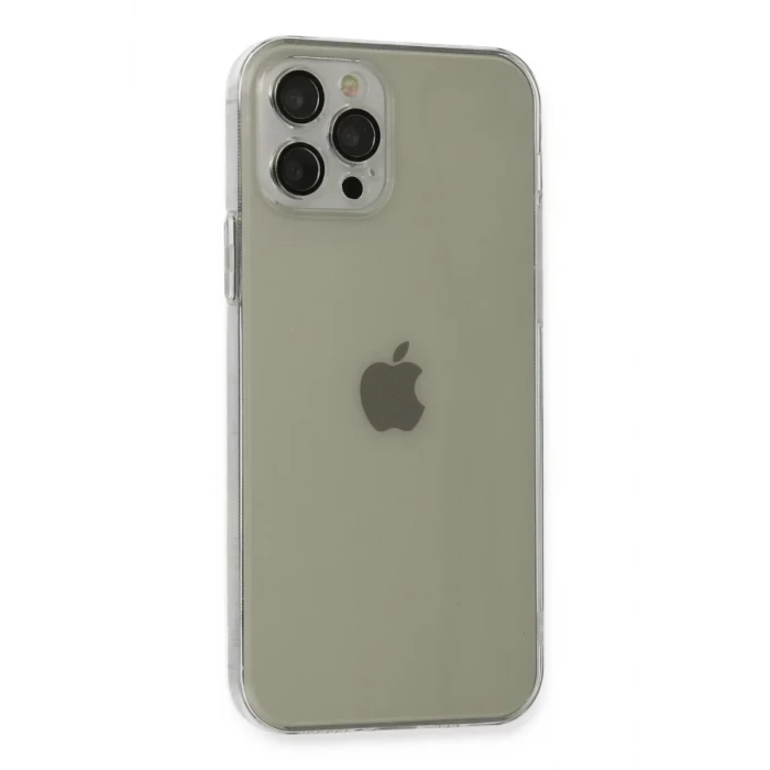 Newface Apple iPhone 12 Pro Kılıf Fly Lens Silikon - Şeffaf