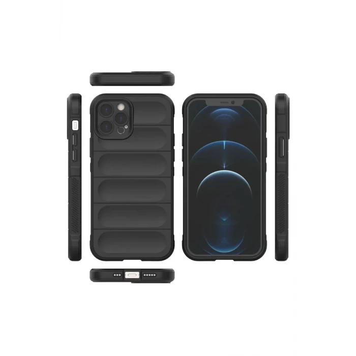 Newface Apple iPhone 12 Pro Kılıf Optimum Silikon - Siyah
