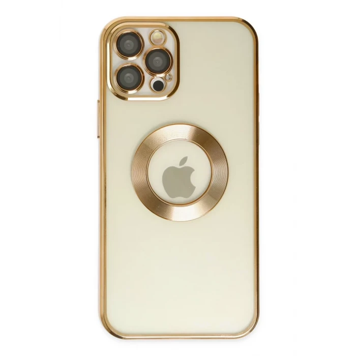 Newface Apple iPhone 12 Pro Kılıf Slot Silikon - Gold