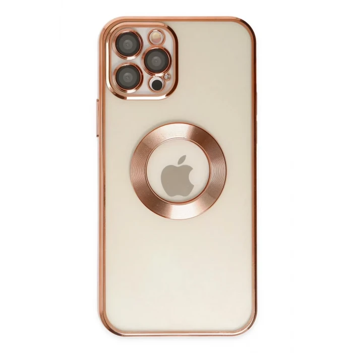 Newface Apple iPhone 12 Pro Kılıf Slot Silikon - Rose Gold