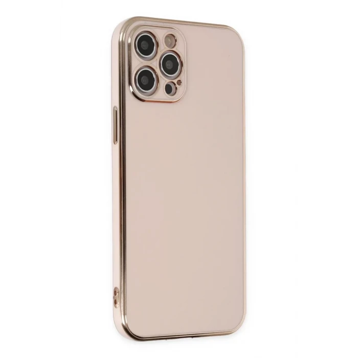 Newface Apple iPhone 12 Pro Kılıf Volet Silikon - Pembe
