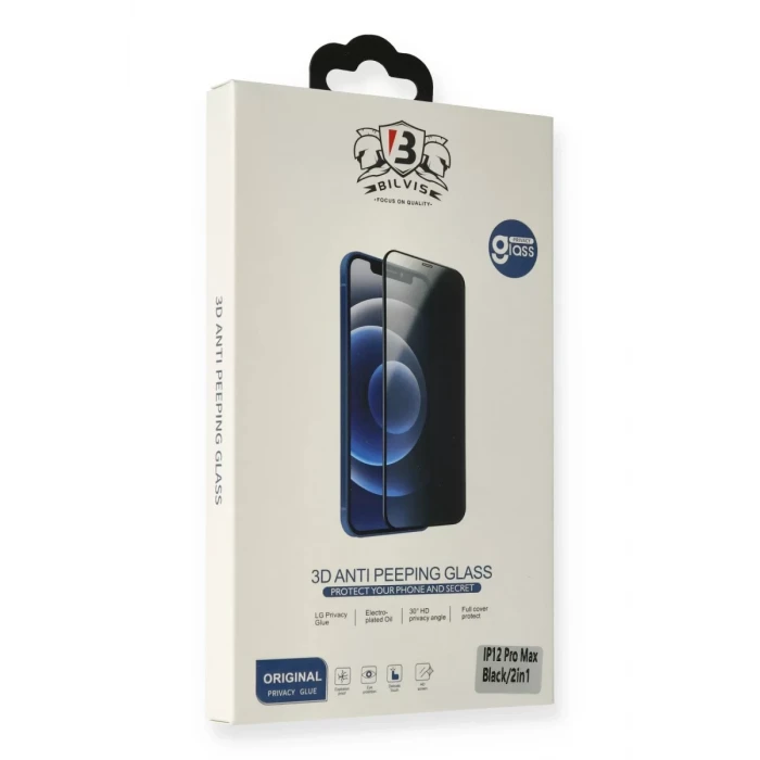 Newface Apple iPhone 12 Pro Max Bilvis Hayalet Cam Ekran Koruyucu