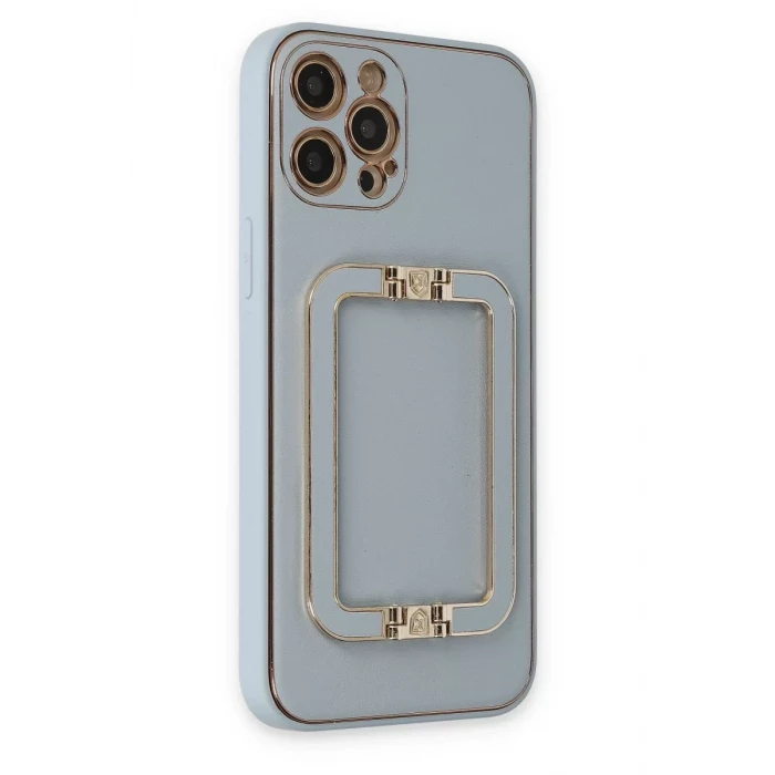 Newface Apple iPhone 12 Pro Max Kılıf Coco Elit Kapak - Turkuaz