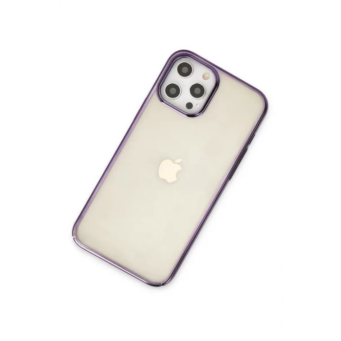 Newface Apple iPhone 12 Pro Max Kılıf Element Silikon - Mor
