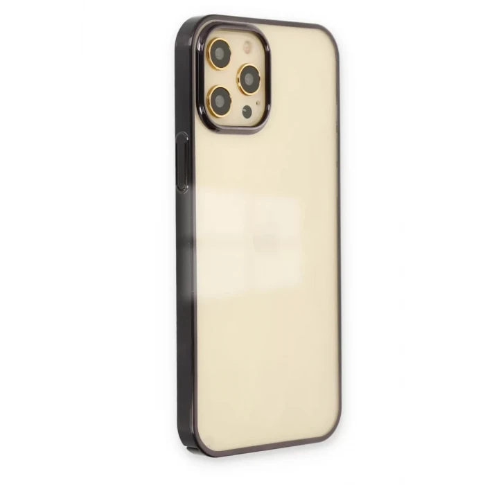 Newface Apple iPhone 12 Pro Max Kılıf Element Silikon - Siyah