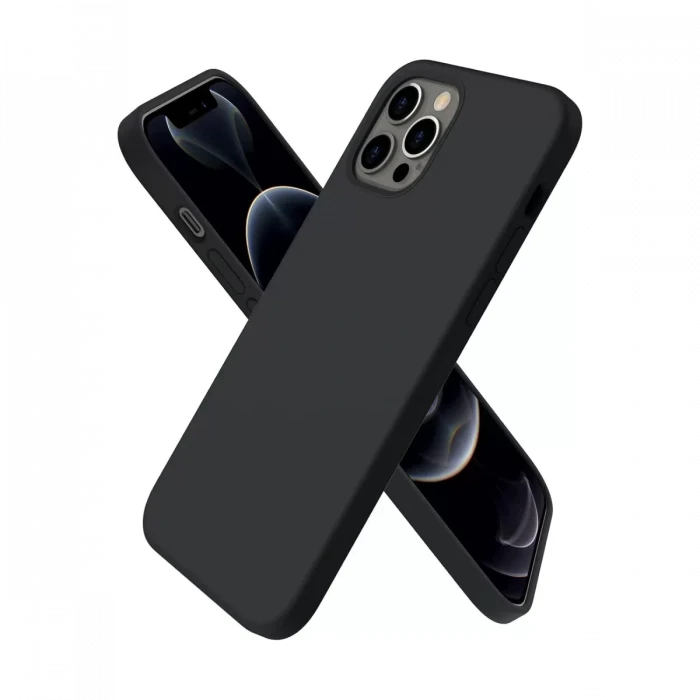 Newface Apple iPhone 12 Pro Max Kılıf First Silikon - Siyah