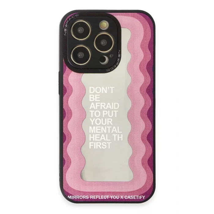 Newface Apple iPhone 12 Pro Max Kılıf Mirror Desenli Kapak - Mirror - 11