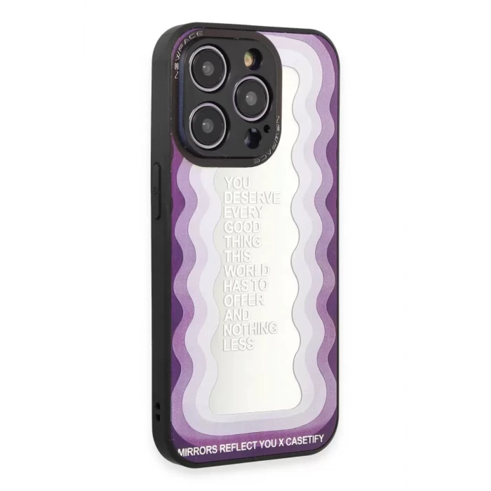 Newface Apple iPhone 12 Pro Max Kılıf Mirror Desenli Kapak - Mirror - 5