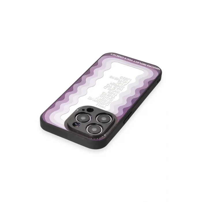Newface Apple iPhone 12 Pro Max Kılıf Mirror Desenli Kapak - Mirror - 5