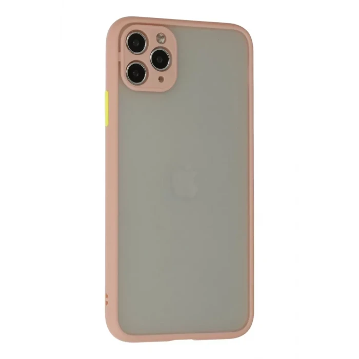 Newface Apple iPhone 12 Pro Max Kılıf Montreal Silikon Kapak - Pembe