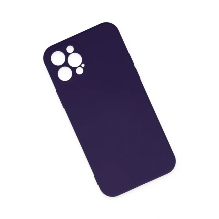 Newface Apple iPhone 12 Pro Max Kılıf Nano içi Kadife Silikon - Mor