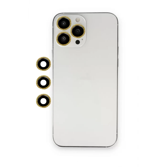 Newface Apple iPhone 12 Pro Max Shine Kamera Lens - Gold