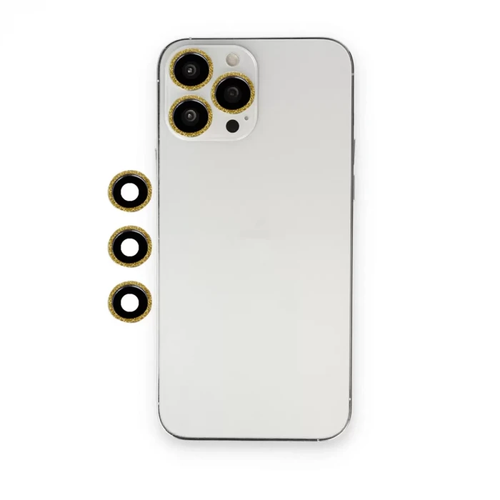 Newface Apple iPhone 12 Pro Max Shine Kamera Lens - Gold