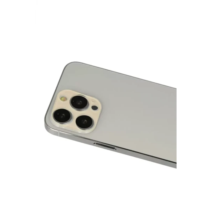 Newface Apple iPhone 12 Pro Rainbow Kamera Lens Koruma Cam - Gold