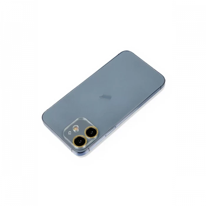 Newface Apple iPhone 12 Shine Kamera Lens Koruma Cam - Gold