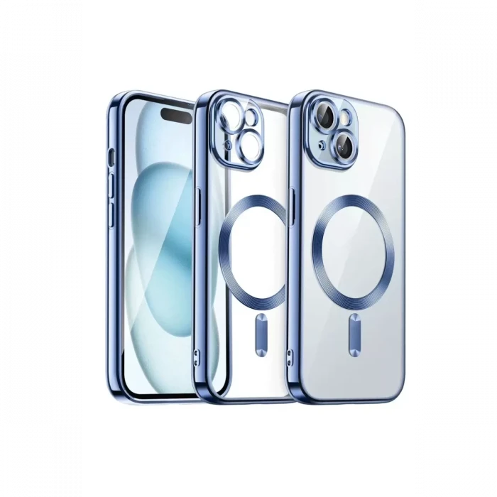 Newface Apple iPhone 13 Kılıf Kross Magneticsafe Kapak - Sierra Blue