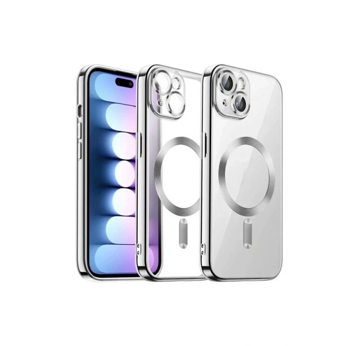 Newface Apple iPhone 13 Kılıf Kross Magneticsafe Kapak - Titan Gri