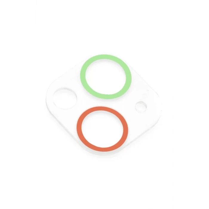 Newface Apple iPhone 13 Mini Renkli Kamera Lens Koruma Cam - Yeşil-Pembe